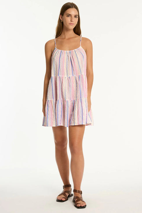 Sea Level Boho Stripe Short Dress